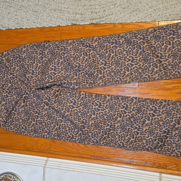 Noisy May Women’s Brown Leopard Print Straight Leg Pants | Size Large | NWOT - Picture 11 of 11